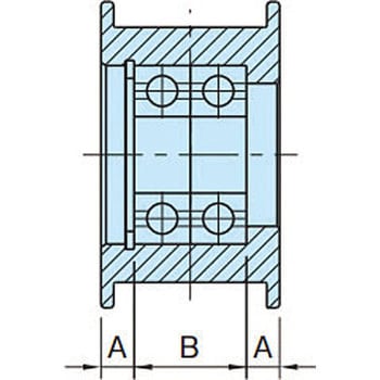 フランジ付プーリーアイドラー