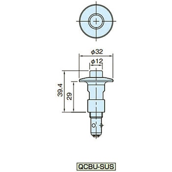 QCBU1012-16-SUS ボタンロッククランパー 1個 イマオコーポレーション