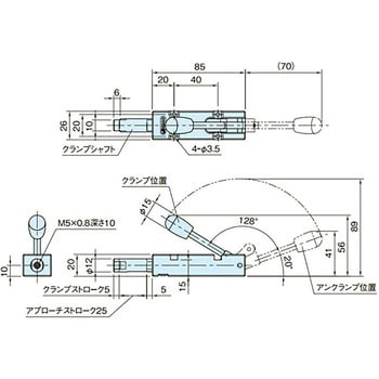 精密ストレートクランプ(トグルタイプ) イマオコーポレーション
