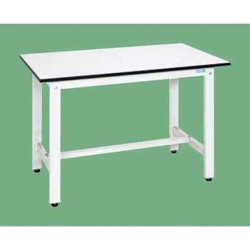 軽量作業台 抗菌パールホワイト(KH/350kg/ポリエステル天板/H800) サカエ