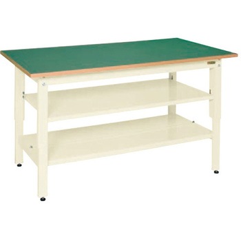 軽量立作業台(KDタイプ/350kg/サカエリューム天板/H900/中棚・中板付) サカエ