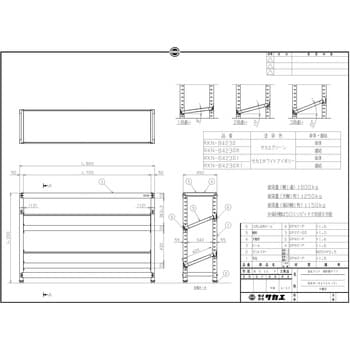 RKラック傾斜棚タイプ(連結/3段) サカエ 軽・中量棚本体(連結) 【通販