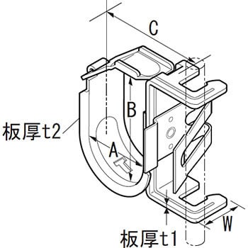 KEPS24N 空調冷媒配管用金具SCキープハンガー 1パック(20個) 昭和