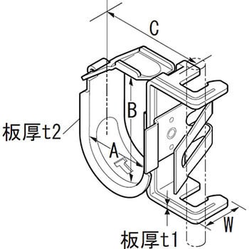 KEPS35N 空調冷媒配管用金具SCキープハンガー 1パック(20個) 昭和