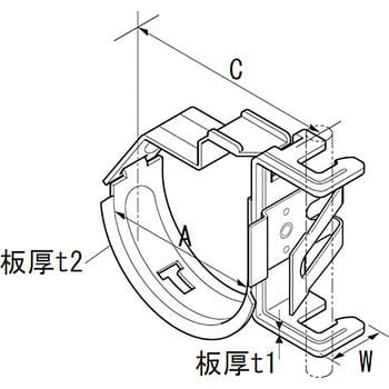 KESS25VPN 空調冷媒配管用金具SCキープハンガー 1パック(20個) 昭和