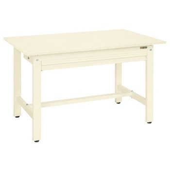 軽量作業台(KK/耐荷重350kg/ポリエステル天板/全面引出し付/H740/固定式) サカエ