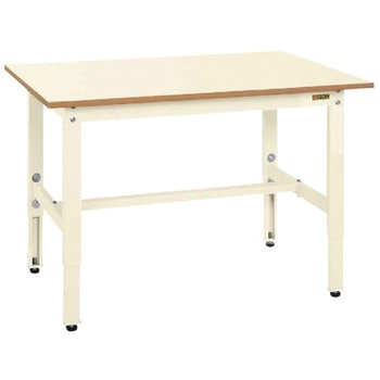 軽量高さ調整作業台(TKK6/耐荷重200kg/ポリエステル天板/H600～800) サカエ