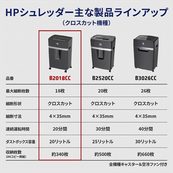 シュレッダー 1-3人用 スタンダードクロスカット HP(日本ヒューレット・パッカード)