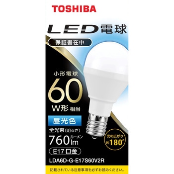LED電球 広配光60W相当 東芝