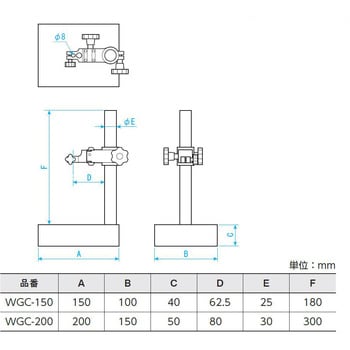 取寄品 新潟精機 WGC-150- SK 石製コンパレータスタンド 石製