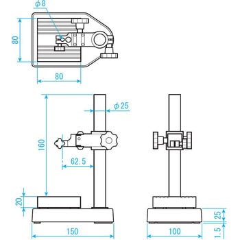 セラミック製コンパレータスタンド - SK(新潟精機)
