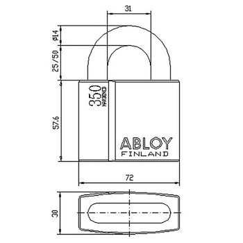 南京錠 PL350 ABLOY(アブロイ)