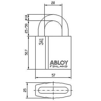 南京錠 PL341 ABLOY(アブロイ)