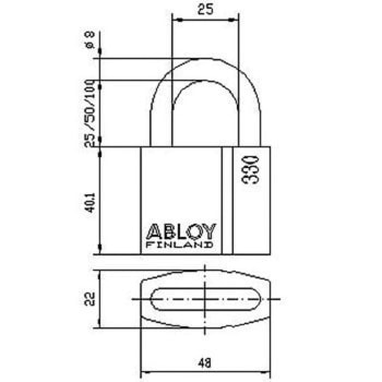 南京錠 PL330 ABLOY(アブロイ)