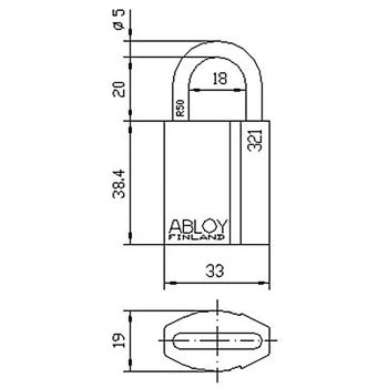 南京錠 PL321 ABLOY(アブロイ)