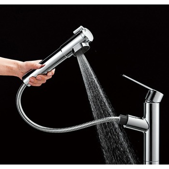 シングル浄水器付ワンホールスプレー混合栓 SANEI