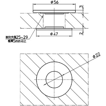 水栓穴変換アダプター SANEI