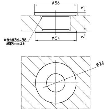 水栓穴変換アダプター SANEI