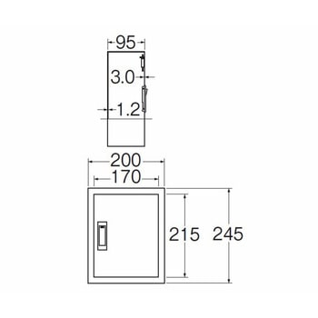 R81-2-245X200 カギ付散水栓ボックス 1個 SANEI 【通販サイトMonotaRO】