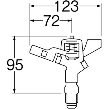 SANEI スプリンクラー上部 フルサークル C53F-20 :20230921123856