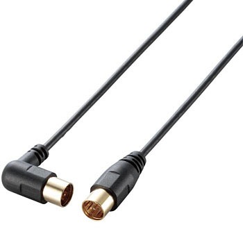 DH-ATLS70BK アンテナケーブル(L型-ストレート) エレコム 75901865