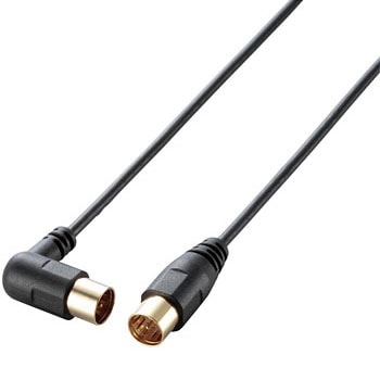 DH-ATLS10BK アンテナケーブル(L型-ストレート) エレコム 75901874