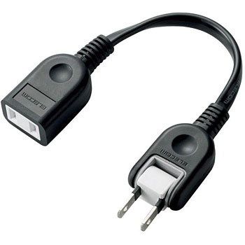電源タップ コンセント 10cm 2p 1個口 Acアダプタ用電源延長コード エレコム 延長コード 電源コード 通販モノタロウ T Adr1bk