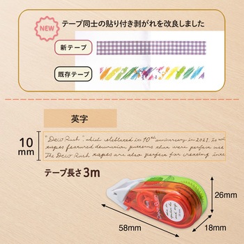 デコラッシュ 10mm 太幅タイプ PLUS(プラス)[文具]
