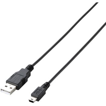 USBケーブル USB2.0 ミニB-A 環境配慮パッケージ RoHS ブラック エレコム