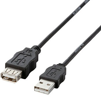 Usb延長ケーブル A Aタイプ 鉛フリーはんだ Rohs ブラック エレコム Usbケーブル 通販モノタロウ Usb Ecoea10