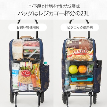 D.6187 RED ショッピングカート 1台 COCORO 【通販モノタロウ】