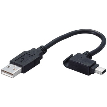 USBケーブル miniB-A ケーブルフック付 ブラック エレコム