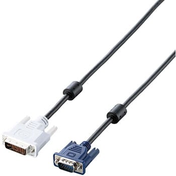 ディスプレイ変換ケーブル DVI-I(29ピン) D-Sub15ピン 1.5m ブラック 