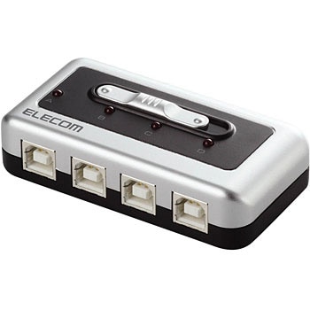 エレコム USB切替器 USB3.0 PC側4ポート 接続機器4ポート 手元スイッチ ブラック U3SW-T4