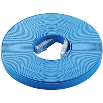 LANケーブル Cat5E準拠 フラットケーブル 厚さ約1.2mm 薄型 ブルー エレコム