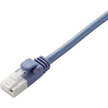 LANケーブル CAT5E クロスケーブル 爪折れ防止 スリムコネクタ RoHS ブルー エレコム