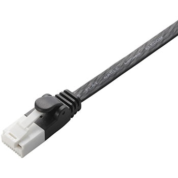 LANケーブル フラット(厚さ：1.4mm) cat6 より線 ツメが折れない素材 保護カバー付き RoHS LD-GFT エレコム