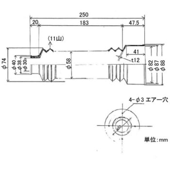 ティルトシリンダーブーツ シバタ(フォークリフト)