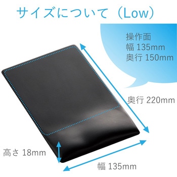 マウスパッド リストレスト付 疲労軽減 低め FITTIO エレコムヘルスケア