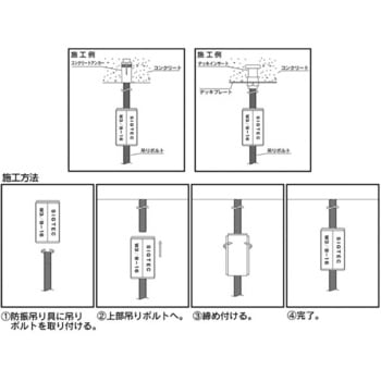 絶縁防振断熱具(吊り防振・断熱具 W3/8-16ボルト控え金具 軽天・軽設備用) イイファス