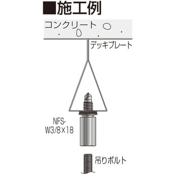 高ナット付きハンガー イイファス