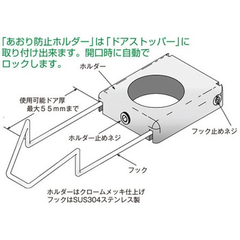ドアストッパーあおり防止ホルダー(止めネジ用レンチ付き) イイファス