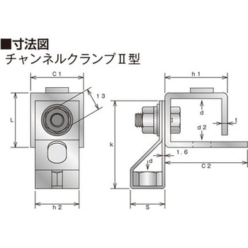 チャンネルクランプ イイファス