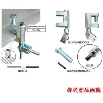 アシバツナギ 壁つなぎ用H鋼クランプ イイファス ねじ・ボルト・ナット