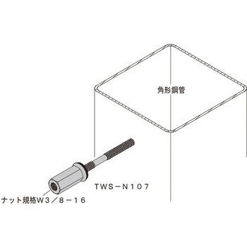 ドリルハンガー(鋼製床型枠(デッキプレート)、鉄下地、木材用) イイファス