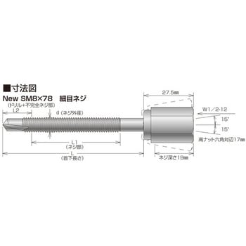 GS新アシバツナギS SM イイファス ねじ・ボルト・ナット 【通販