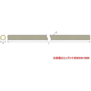 エンプラ寸切ボルト(吊りボルト用パーツ) イイファス