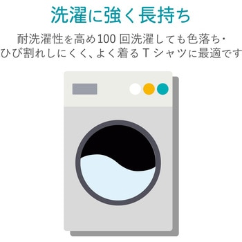 アイロンプリント シート アイロンシール カラー生地用 洗濯に強い エレコム