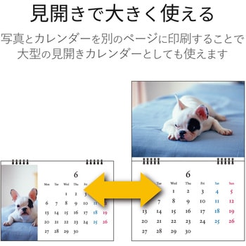 手作りカレンダーキット 用紙13枚入り (フォト光沢紙/マット スーパーファイン紙) エレコム
