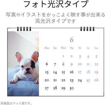 手作りカレンダーキット 用紙13枚入り (フォト光沢紙/マット スーパーファイン紙) エレコム